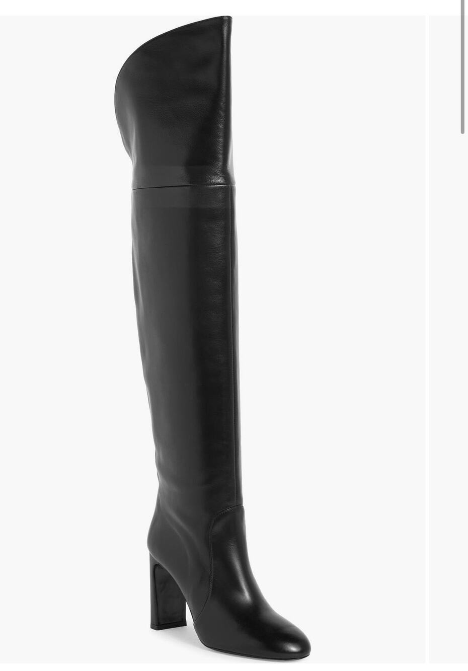 Stuart Weitzman Women's Size 7.5 - Black Babette Over-The-Knee Tubo 85